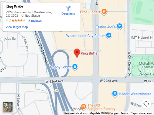 Location, 9229 Sheridan Blvd, Westminster, CO 80031, United States 9229 Sheridan Blvd, Westminster, CO 80031, United States